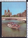 M4657 PARIS L ABSIDE DE NOTRE DAME PLAQUETTE TELEGRAMME ILLUSTRE VIAGGIATA